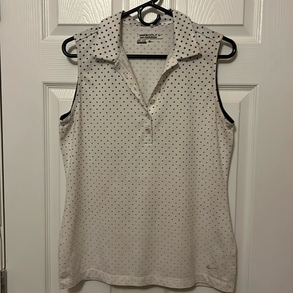 Nike Golf Women’s Sleeveless Tank Top with Polka Dot, Medium